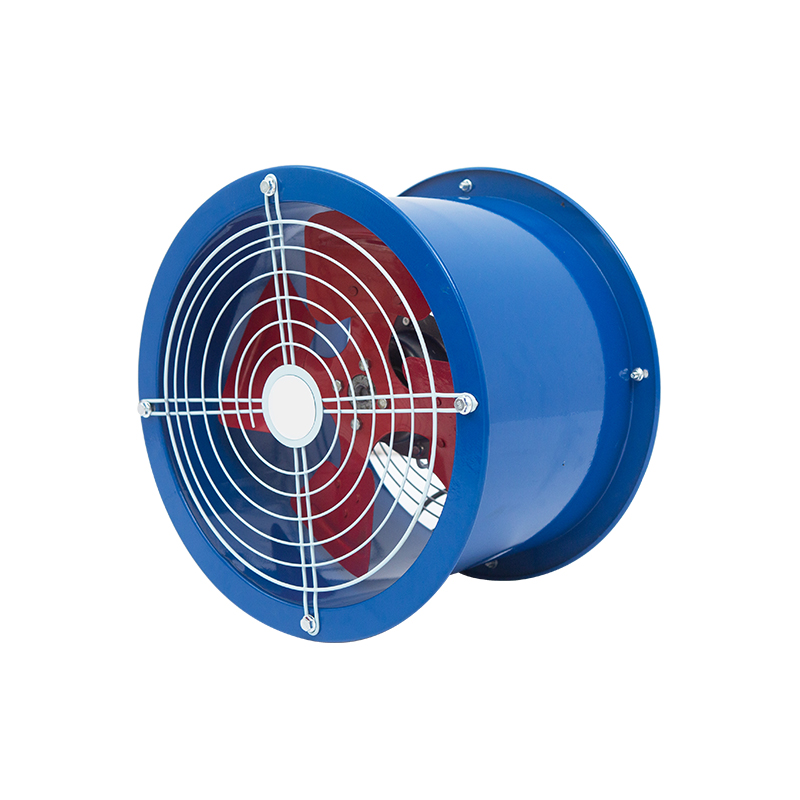 Lav støjkanalet aksial strømningsventilator, vægmonteret aksial strømning cirkulær industriel ventilationsudstødningsventilator